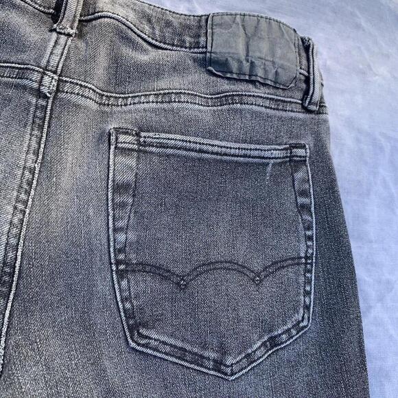 American Eagle Mens Airflex 360 Medium Wash Distressed Black Jeans W33 L32​​​ - Picture 11 of 11